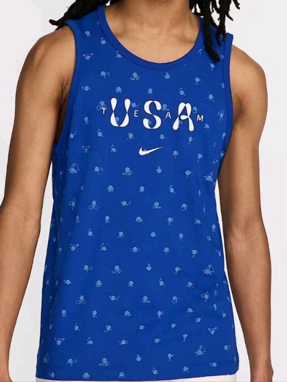 Nike USA Club Tank Top Men's Size XL Extra Large Blue  FN0879-417 NWT